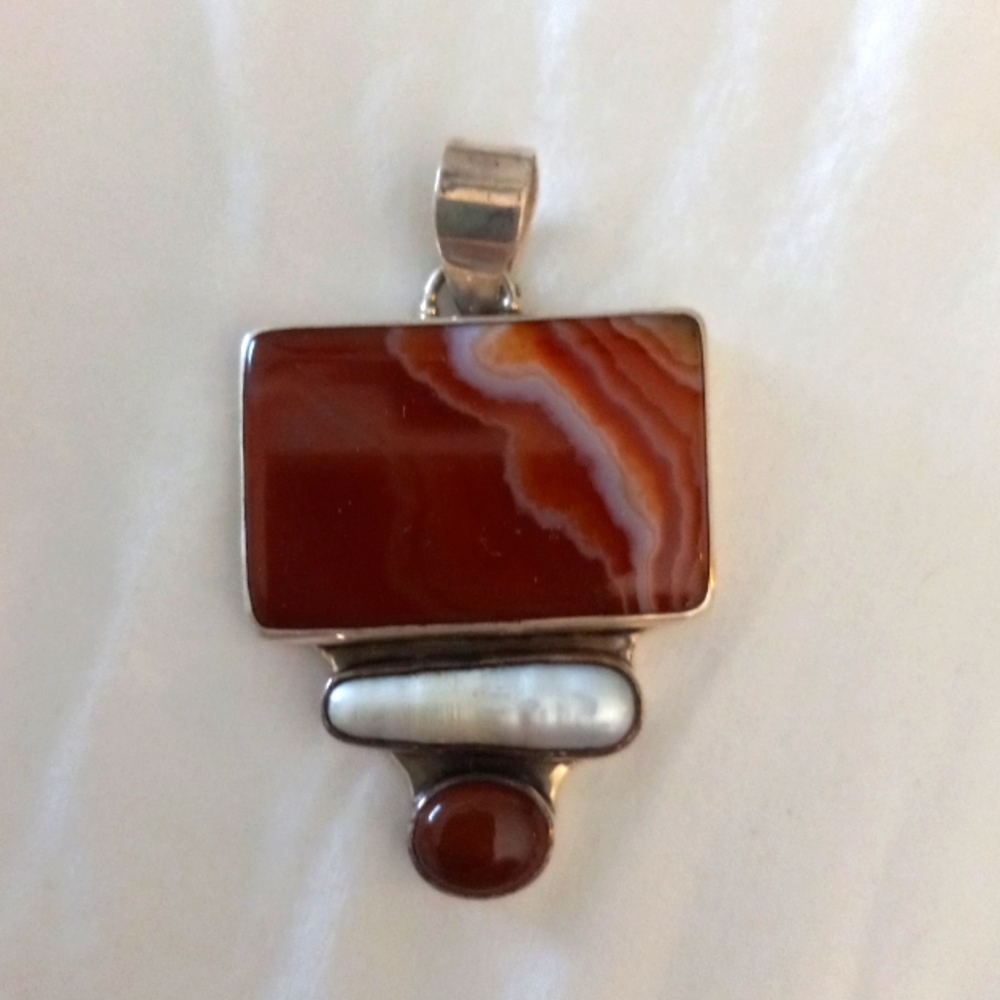 Red Agate Pendent